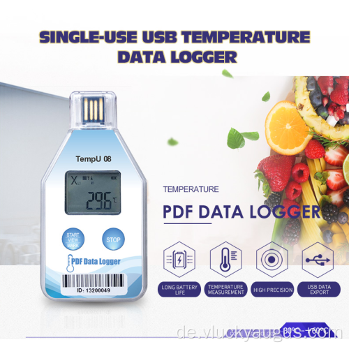 Tempu08 einzelne Verwendung von USB -Temperaturdatenloggers